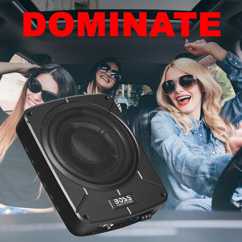 BOSS AUDIO SYSTEMS مضخم الصوت BOSS Audio Systems BAB10 - 1200 وات أقصى طاقة، مضخم صوت منخفض الارتفاع، 10 بوصة مع جهاز تحكم عن بعد - Image 4